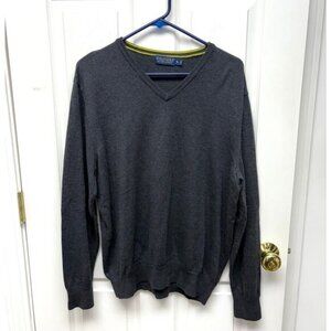 Polo Golf Ralph Lauren Gray Sweater, 100% Merino Wool, Men's Size XL